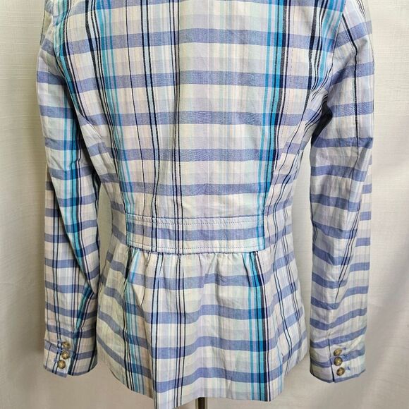 Tommy Hilfiger Blue Plaid The Tommy Blazer Jacket Size Small - Picture 14 of 14